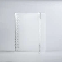 File Storage Student Notebook With Simple Loose-leaf Binder Case - Clear - View 1