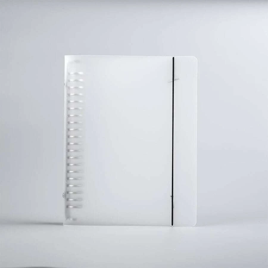 File Storage Student Notebook With Simple Loose-leaf Binder Case - Clear - View 1