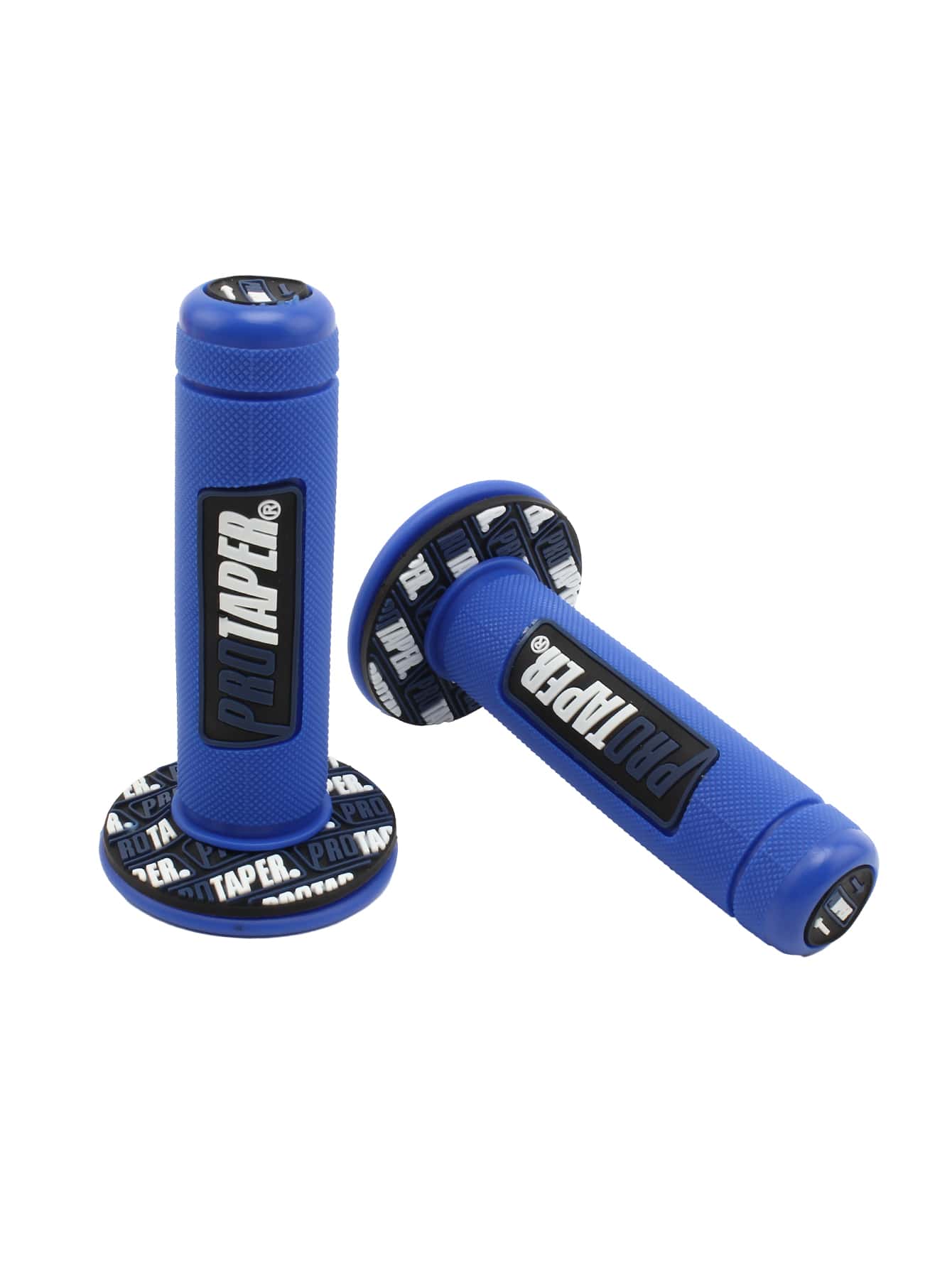 PowerMotor 摩托车握把 22 毫米 -28 毫米通用专业胶带车把套适用于越野摩托车型号 - 藍色 - 查看 1
