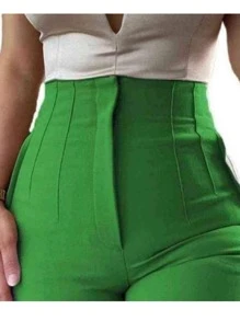 Pantalon de vestir - Verde - Ver 1