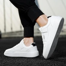 Zapatos de mujeres deporte informal, cómodo, versátil, de moda con clásico - Blanco y Negro - Ver 5