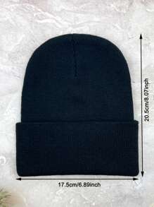 男士針織帽 - 黑色 - 查看 4