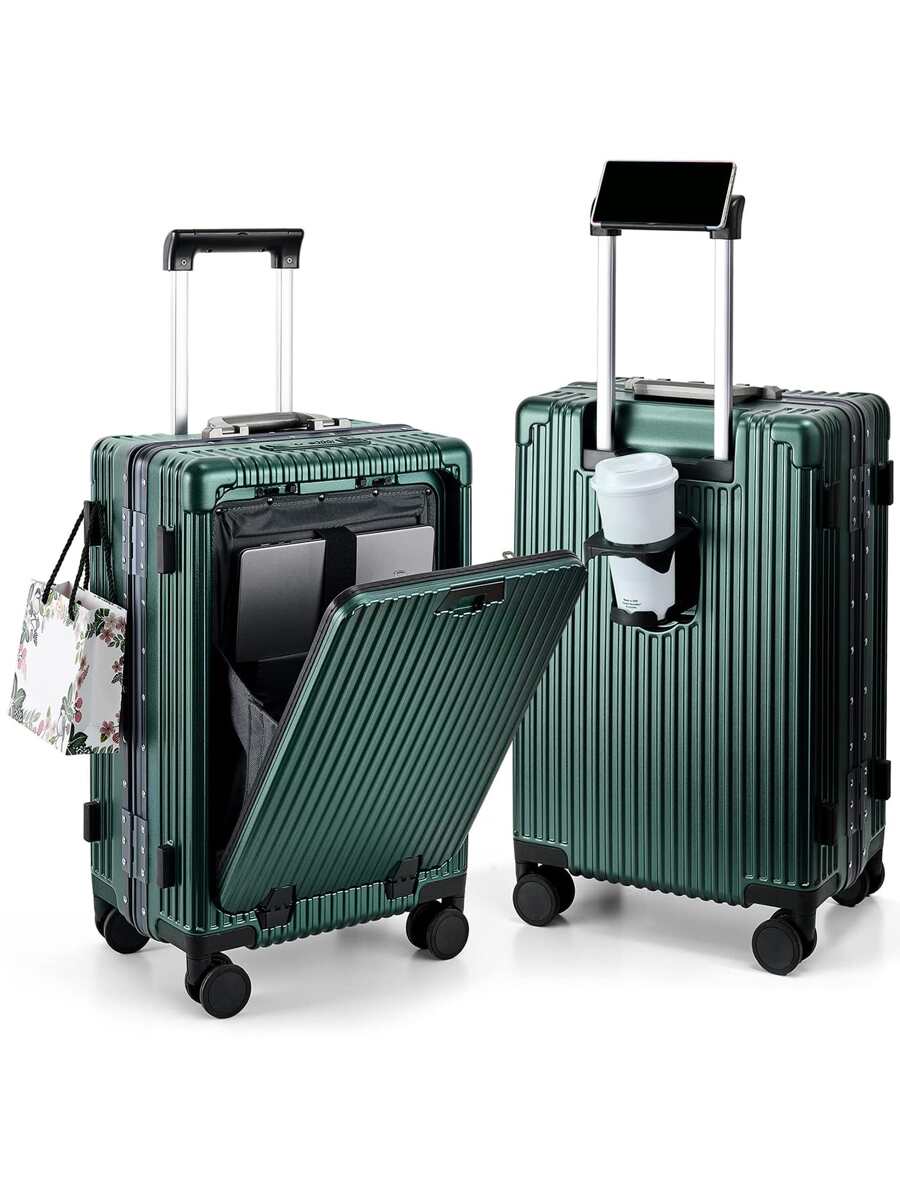 20'' Carry-On Luggage With Front-Loading Compartment, Business ...