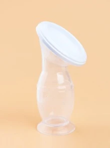 1pc Silicone Breast Milk Collector, Handheld Manual Milk Pump, Portable Suction Cup Style Milk Collector, Non-Electric Breast Pump For Collecting Leaked Breastmilk - Green - View 10