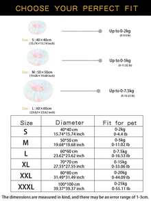 1 Miếng Sang trọng Cầu vồng Màu sắc Ấm áp & Thoáng khí Tất cả các mùa Giường thú cưng , Thích hợp Đối với Nhỏ/Trung bình/Lớn Chó Và Mèo - Nhiều màu - Xem 10