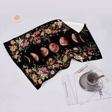 Kc Towel-Moon Phases Red-2-2 - Burgundy - View 6