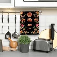 Kc Towel-Moon Phases Red-2-2 - Burgundy - View 4