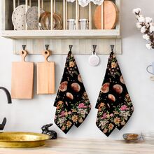 Kc Towel-Moon Phases Red-2-2 - Burgundy - View 5