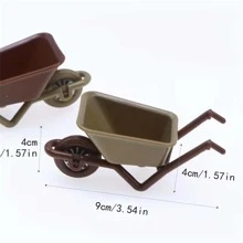 1個迷你塑料農用車,農業工具模型,掌中大小的拖車,園藝農場照片道具,diy裝飾配件,手工藝品