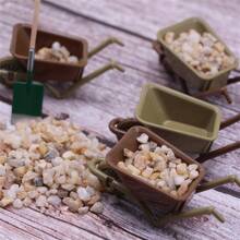 1個迷你塑料農用車,農業工具模型,掌中大小的拖車,園藝農場照片道具,diy裝飾配件,手工藝品