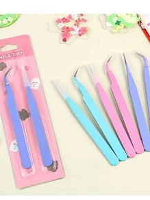 2 Miếng Đa chức năng Móng tay & Văn phòng phẩm Nắm chặt , Đầy màu sắc Thép không gỉ Cái nhíp Đối với Pha lê , Hình dán , Ống xâu dây - Nhiều màu - Xem 5