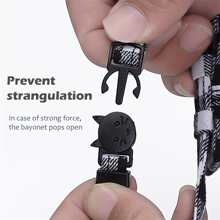 Pet Collar, Plaid Bowknot Cat Collar With Buckle & Bell - Blue - View 4