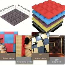 Flame Retardant Self-adhesive Soundproofing Wall Panel For Improving Acoustics & Reducing Noise In Ktv Rooms, Bedrooms, Recording Studios, Windows & Doors, Live Broadcast Rooms, Piano And Rehearsal Rooms - White - View 2