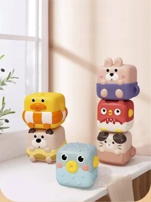 Animal Soft Rubber Building Blocks - Multicolor - View 2