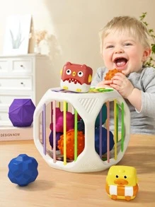 Animal Soft Rubber Building Blocks - Multicolor - View 1