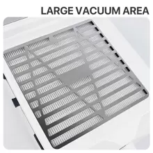 Colector De Polvo Para Uñas Con Lámpara Led Para Uñas Acrílicas, Extractor De Polvo Para Uñas Potente Con Ventilador De Succión Y Limpiador De Vacío Para Herramienta De Manicura De Uñas De Perforación Para Uñas Acrílicas Y Extensiones De Uñas De Gel