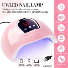 LIMEGIRL UV Gel Manicure Set (Includes UV LED Lamp) Multi-Function Nail Polish Set Multi-Function Gel Nail Set Manicure Tool Set (Includes Base Coat And Top Coat) Nails - Apricot - View 6