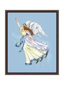 1套十字繡套件,天使,仙女圖案,diy手作用品,針工藝,家居裝飾