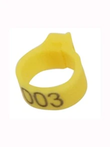 100 Piezas De Anillos Amarillos De Identificación De Números De 001 A 100 Para Palomas, Anillos De Identificación Para Aves De Corral Y Loros En Jaulas - Amarillo - Ver 8