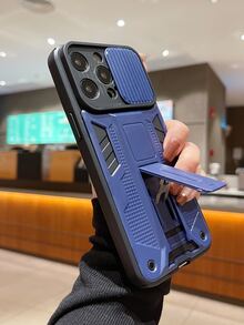 Two Tone Silicone Phone Case - Blue - View 4