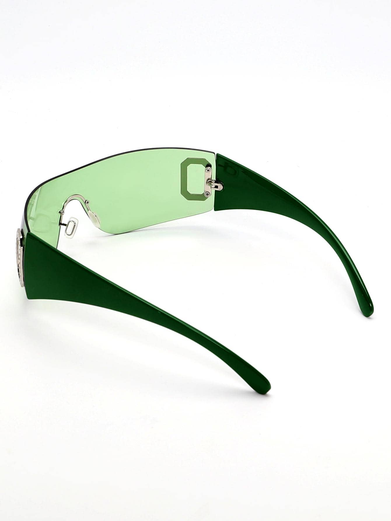 1pc Y2k Style Frameless Onepiece Fashion Glasses SHEIN USA