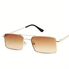 Fashionable Oversized Cat Eye Square Fashion Glasses For Women, Classic Retro Eyewear With 100% - Army Green - View 5