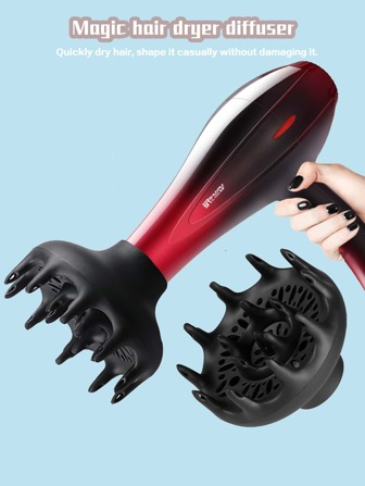 1pc Hair Dryer Diffuser Cover, Suitable For Round Air Outlet Hairdryers With Outer Diameter 4.36cm-4.65cm, For Curly & Wavy Hair, Professional Attachment, Black, Back To School, Travel Holiday Essentials, Hair Accessories For Women, Slick Back Brush, Barber Accessories, Hair Dryer, Hair, Barber, Hair Tools, Hair Products,Hair Dryer,Hair, Accessories, Hair Products, Hair Tools, Hair Stuff, Hair Care, Curly Hair Brush, Barber, Barber Accessories, Hairdressing Equipment,Travel Essentials,Travel Essential,Hairstyle,Hairdressing,Hair,Travel,Hair Products,Hair Tools,Hair Stuff,Barber,Barber Accessories,Barbershop,Hairdressing Equipment