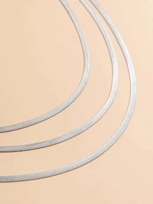 1pc European & American Simple Three Layers Metal Snake Chain Waist Chain Sexy Halloween Summer, School Fall, Autumn, Halloween