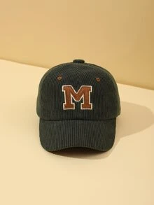 1 Miếng Em bé Thư thêu Vải to sợi Mũ chống nắng Mũ bóng chày Đối với Con trai Và Cô gái Mặc hàng ngày - Màu xanh Ô liu - Xem 2