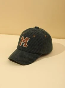 1 Miếng Em bé Thư thêu Vải to sợi Mũ chống nắng Mũ bóng chày Đối với Con trai Và Cô gái Mặc hàng ngày - Màu xanh Ô liu - Xem 1