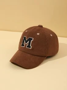 1pc Baby Sun Hat With Letter Embroidery Decoration, Suitable For Boys And Girls Daily Wear - Brown - View 1