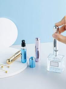 1入組香水筆芯瓶,便攜式迷你可填充噴霧,罐香味泵殼套,空化妝品集裝箱,噴霧器適合旅行,旅行精油香水,迷你噴瓶,便攜可愛香水漱口水噴霧器適用於清潔,空瓶旅行霧面噴瓶分配器5ML香水儲物瓶旅行工具時尚,可愛素色旅行配件 - 金色 - 查看 6