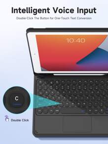 Apple Protective Case With Keyboard Compatible With IPad 7/8/9 Gen 10.2inch,Compatible With Samsung Galaxy Tab S6 Lite 10.4,Built-In Pencil Holder