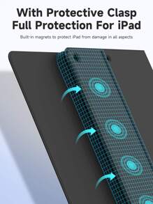 Apple Protective Case With Keyboard Compatible With IPad 7/8/9 Gen 10.2inch,Compatible With Samsung Galaxy Tab S6 Lite 10.4,Built-In Pencil Holder