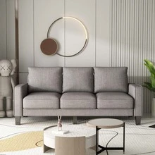 Modern Living Room Furniture Sofa 2+3 - Light Grey - View 2