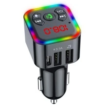 Ô tô/xe hơi MP3 Người chơi Với FM Máy phát Và Bộ thu âm thanh , Ủng hộ Thẻ TF Và BỘ NHỜ USB Phát lại , Loại USB C 3.1A 2 USB , Rảnh tay Gọi Và Không dây Ô tô/xe hơi Bộ dụng cụ - màu đen - Xem 1