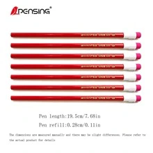 12 piezas madera grande Borrador cabeza HB Lápices , fácil a borrar con afilar con A incorporado Sacapuntas , escribiendo Herramienta para escuela primaria estudiantes - Rojo - Ver 7