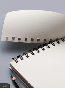 1本a4卡通素描本,50張空白美術繪圖手帳,隨機設計 - 彩色 - 查看 3