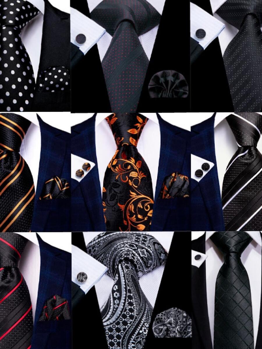 Men Scarves - màu đen - Xem 1