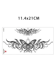 1 Set de 4 en forma de mariposa cintura Tatuaje temporal Pegatinas para mujeres