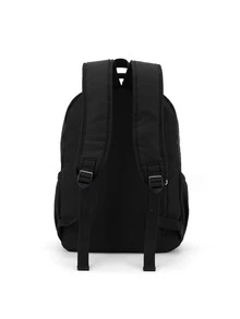 Floless Cute Aesthetic Backpack for School, Casual Daypack Kawaii College Middle High School Backpack Student Bookbag for Girls, Waterproof Durable Large Capacity and Multiple Pockets Laptop Backpacks Fits 15.6 Inch Computer, Classical School Bag Travel Backpack for Women Men - Black - View 4