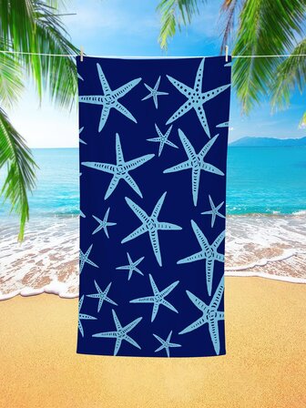 1入組海星印花沙灘巾