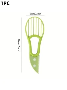 1pc/2pcs Multifunctional 3-In-1 Avocado Slicer, Fruit Extractor, Flesh Slicer, Avocado Peeler And Pitter For Home Use, Outdoor Home Kitchen Accessories