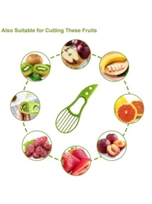 1pc/2pcs Multifunctional 3-In-1 Avocado Slicer, Fruit Extractor, Flesh Slicer, Avocado Peeler And Pitter For Home Use, Outdoor Home Kitchen Accessories