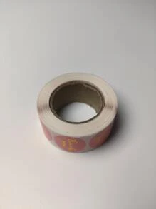 1Roll Thank You Label Stickers 2.5cm/1inch Stickers 500PCS/Roll Round Labels For Baking Packaging Envelope Seals Business Label Waterproof - Coral Pink - View 2