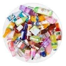 Nhiều màu Nhựa Thu nhỏ Món ăn , Thu nhỏ Chai , Thu nhỏ Búp bê Nhà Trang trí DIY Và Thủ công Cung cấp , Ngẫu nhiên Phong cách - Nhiều màu - Xem 8