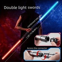Upgrade Version 7-color Light Saber Two-in-One Metal Light Sword Rechargeable Toy
