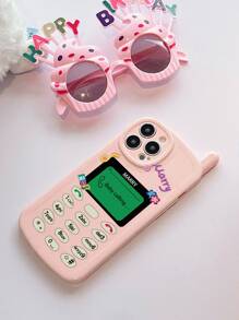Retro-telefon Geformte Handy-hülle, Kompatibel Mit Iphone 15 Pro Max, 14, 13, 12, 11