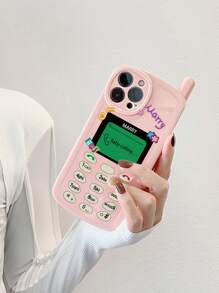 Retro-telefon Geformte Handy-hülle, Kompatibel Mit Iphone 15 Pro Max, 14, 13, 12, 11
