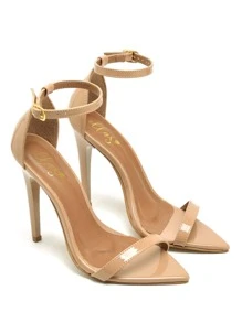 Women Heeled Sandals - 米色 - 查看 1